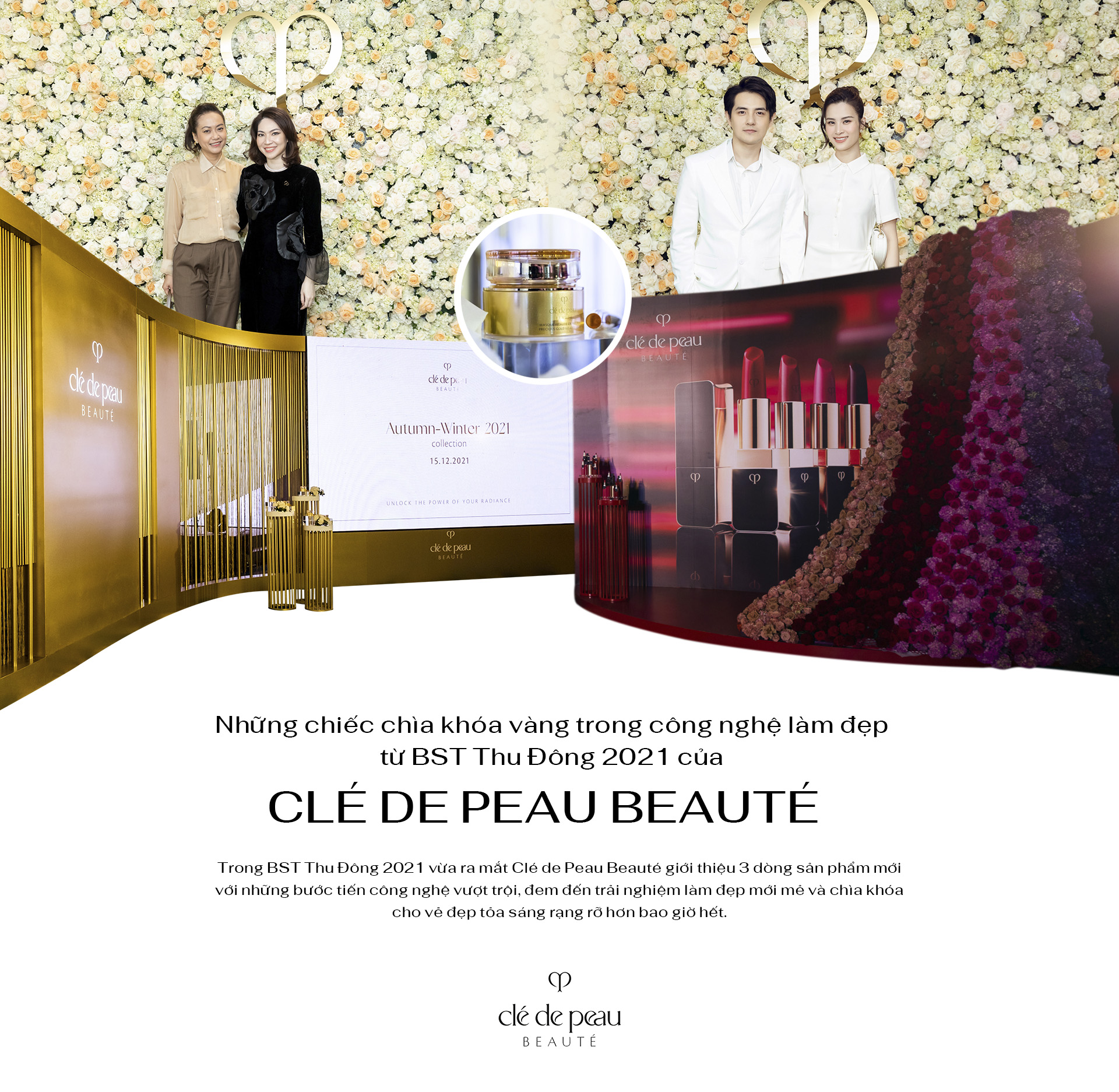 Những chiếc chìa khóa vàng trong công nghệ làm đẹp từ BST Thu Đông 2021 của Clé de Peau Beauté