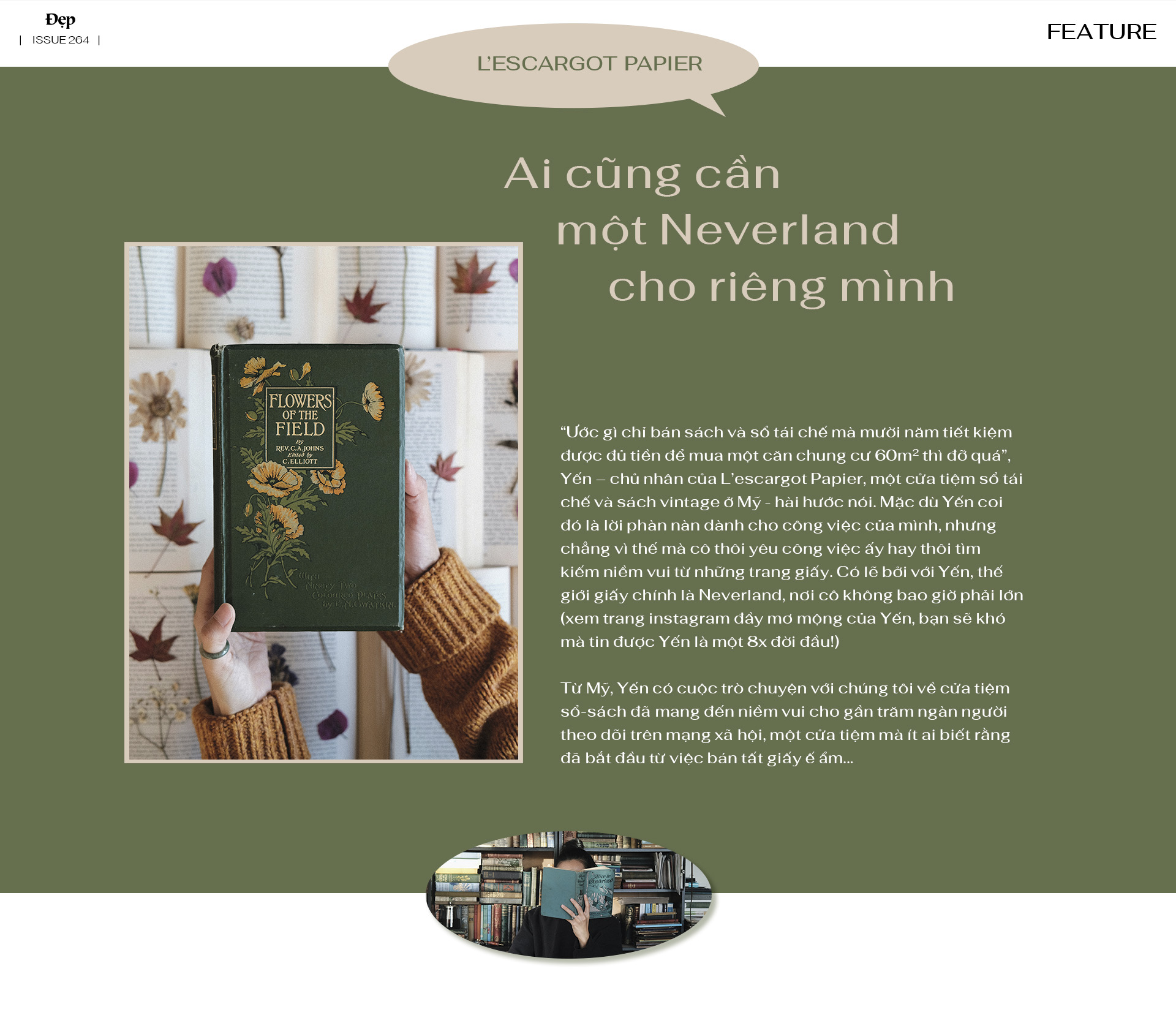 Chủ nhân cửa tiệm sổ tái chế L’escargot Papier: Ai cũng cần một Neverland cho riêng mình