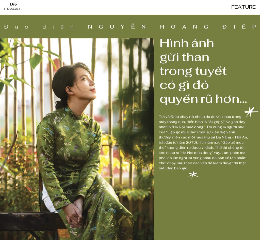 Đạo diễn Nguyễn Hoàng Điệp: Hình ảnh gửi than trong tuyết có gì đó quyến rũ hơn…