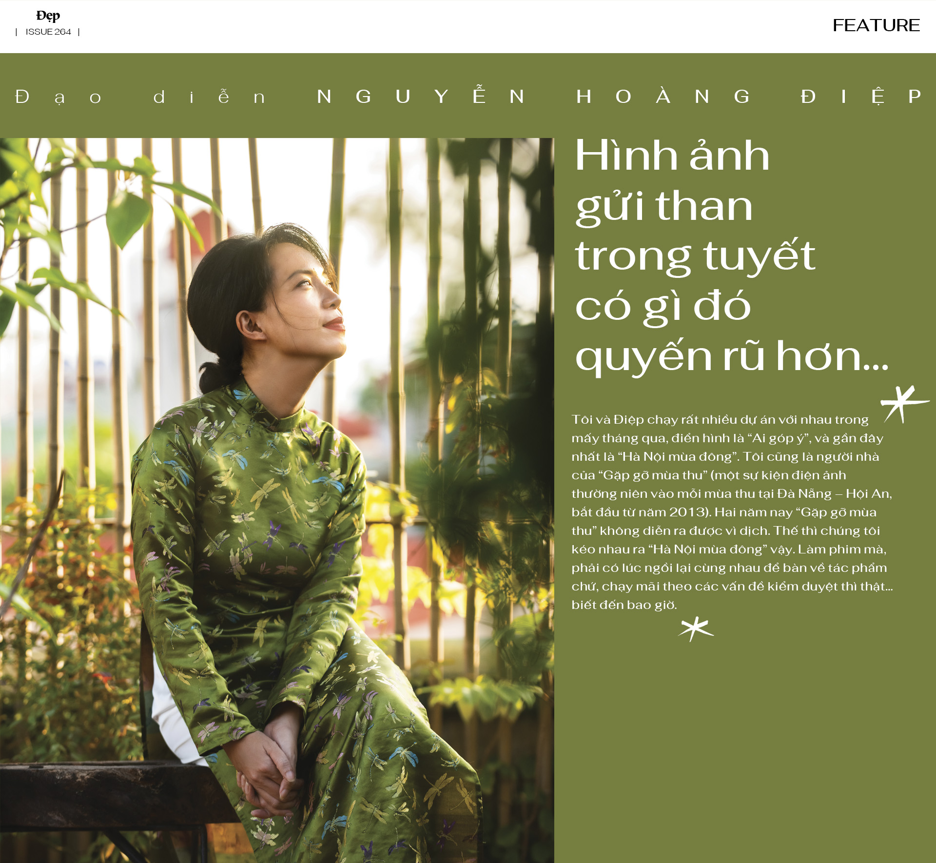 Đạo diễn Nguyễn Hoàng Điệp: Hình ảnh gửi than trong tuyết có gì đó quyến rũ hơn…