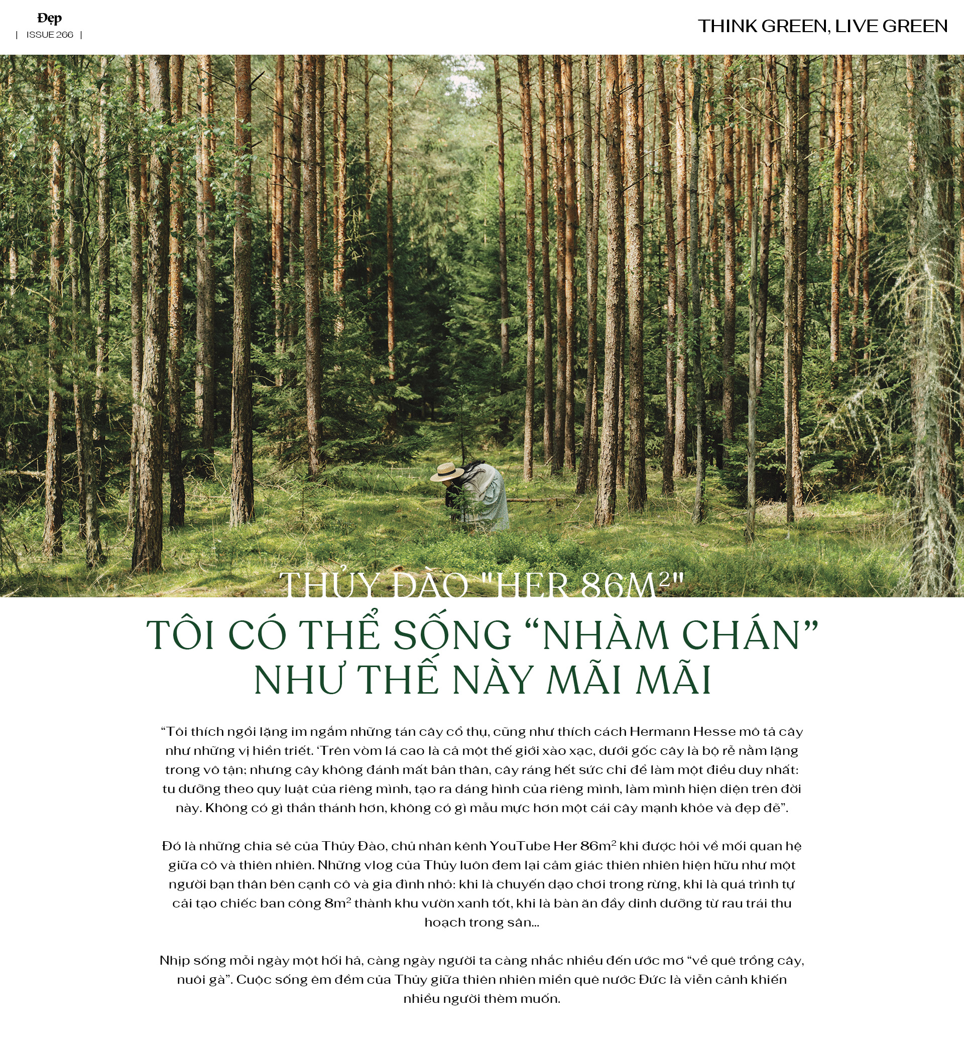 Thủy Đào “Her 86m2”: “Tôi có thể sống ‘nhàm chán’ như thế này mãi mãi”