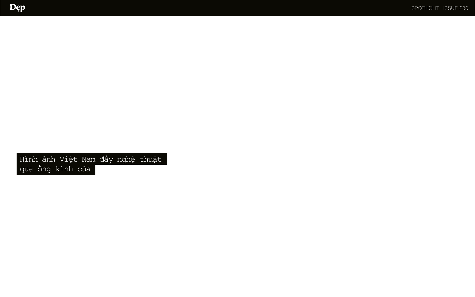 Hình ảnh Việt Nam đầy nghệ thuật qua ống kính của Mot Met Studio